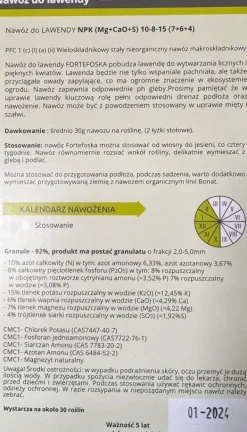 Gødningsmidler^FORTEFOSKA LAVENDELGØDNING 1 KG GRANULAT MEGET EFFEKTIV