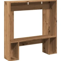 Pejse^Fortsats til pejs - Dekorativ og funktionel hylde | Størrelse: 81x18x82 cm | Farve: Kunsteg