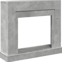 Pejse^Fortsats til pejs i konstrueret træ - Sikkerhed og stil | Størrelse: 100x30x87,5 cm | Farve: Betongrå
