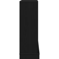 Best Fortsats til pejs i konstrueret træ - Sikkerhedsbarriere | Farve: Sort-eg | Størrelse: 100x30x87,5 cm Pejse