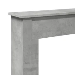 Online Fortsats til pejs til LED-flammer - Dekorativ hylde | Størrelse: 75x20x87,5 cm | Farve: Betongrå Pejse
