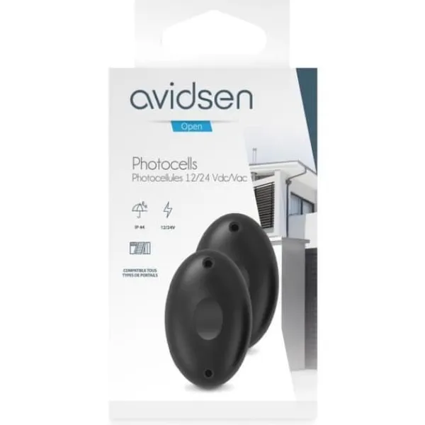 New Fotoceller - AVIDSEN - För alla grindmotorer - 12V/24V Sensorer Til Sikkerhedssystemer