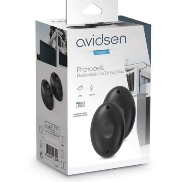 New Fotoceller - AVIDSEN - För alla grindmotorer - 12V/24V Sensorer Til Sikkerhedssystemer