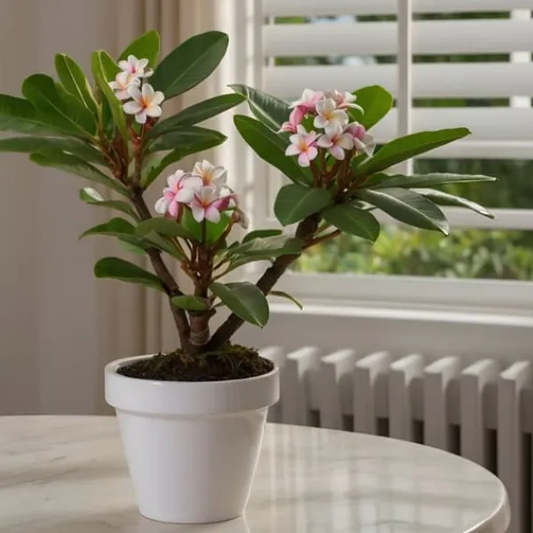New Frangipani + planteføde - Plumeria rubra - Højde 45-55cm - ⌀17cm Krukkeplanter Indendørs