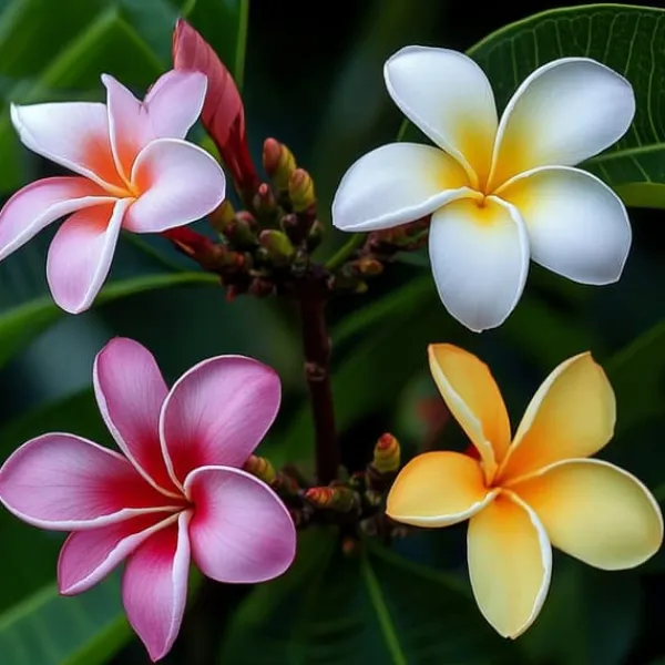 Outlet Frangipani - Plumeria rubra - Højde 45-55cm - ⌀17cm Krukkeplanter Indendørs