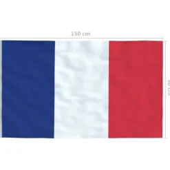 Sale Fransk nationalflag 90x150 cm - Farverigt og holdbart | Størrelse: 90x150 cm Flag & Vindposer