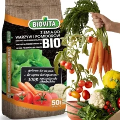 Clearance FÆRDIGLAVERET BIOJORD TIL GRØNTSAGER OG TOMATER BIOVITA 50L MED GØDNING Jord & Sand