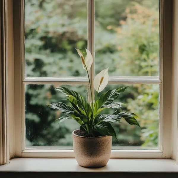 Outlet Fredslilje - Sæt med 2 - Spathiphyllum 'Lima' - Højde 60-75cm - ⌀17cm Krukkeplanter Indendørs