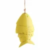 Online Färgglada Koi Fish Wind Chimes Metallhantverk Utomhus takfot Hängande dekorationer Fish Wind Chime Vinddekoration