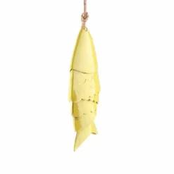 Online Färgglada Koi Fish Wind Chimes Metallhantverk Utomhus takfot Hängande dekorationer Fish Wind Chime Vinddekoration