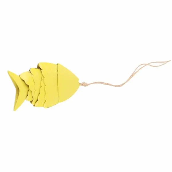 Online Färgglada Koi Fish Wind Chimes Metallhantverk Utomhus takfot Hängande dekorationer Fish Wind Chime Vinddekoration
