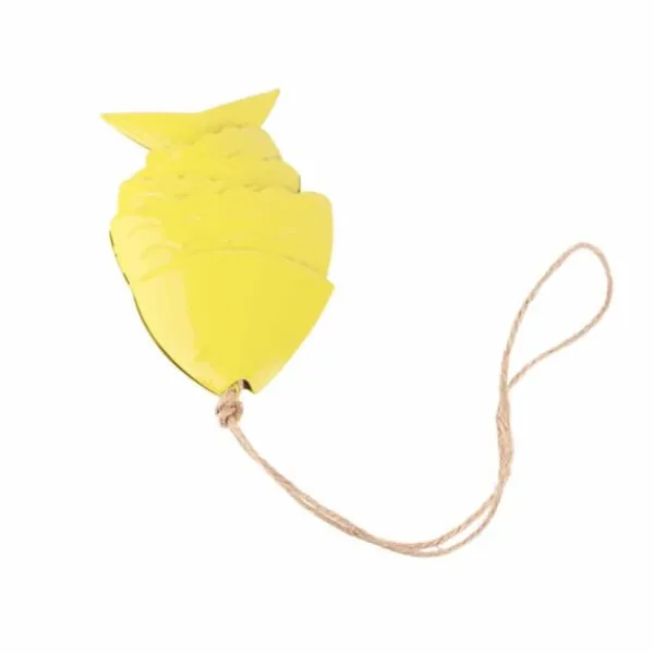 Online Färgglada Koi Fish Wind Chimes Metallhantverk Utomhus takfot Hängande dekorationer Fish Wind Chime Vinddekoration