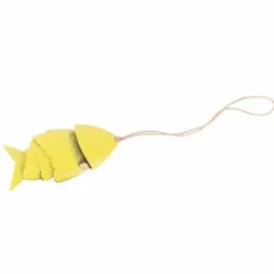Online Färgglada Koi Fish Wind Chimes Metallhantverk Utomhus takfot Hängande dekorationer Fish Wind Chime Vinddekoration