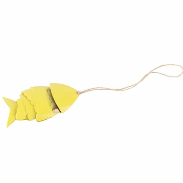 Online Färgglada Koi Fish Wind Chimes Metallhantverk Utomhus takfot Hängande dekorationer Fish Wind Chime Vinddekoration