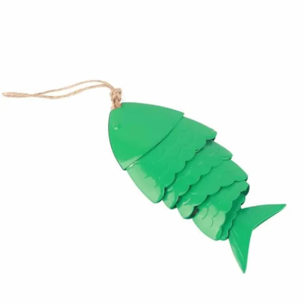 Sale Färgglada Koi Fish Wind Chimes Metallhantverk Utomhus takfot Hängande dekorationer Fish Wind Chime Vinddekoration