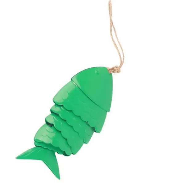 Sale Färgglada Koi Fish Wind Chimes Metallhantverk Utomhus takfot Hängande dekorationer Fish Wind Chime Vinddekoration