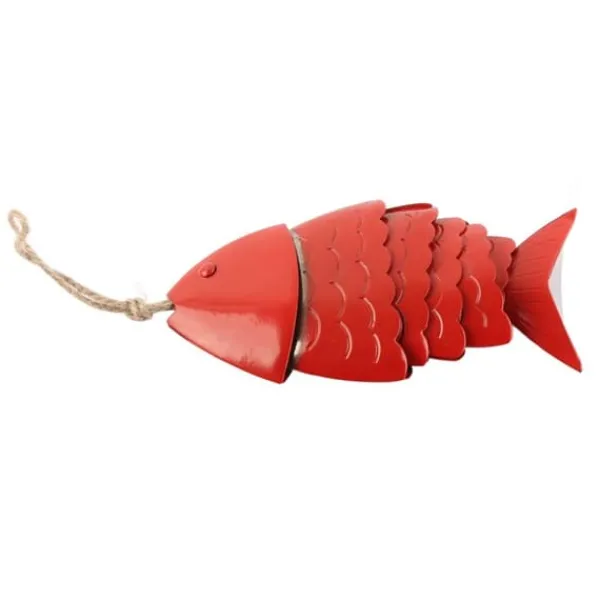 Vinddekoration^Färgglada Koi Fish Wind Chimes Metallhantverk Utomhus takfot Hängande dekorationer Fish Wind Chime