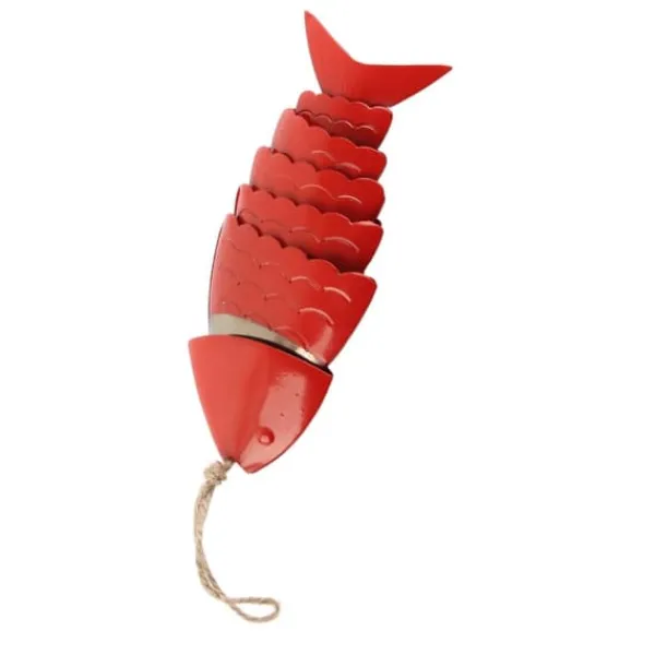 Vinddekoration^Färgglada Koi Fish Wind Chimes Metallhantverk Utomhus takfot Hängande dekorationer Fish Wind Chime