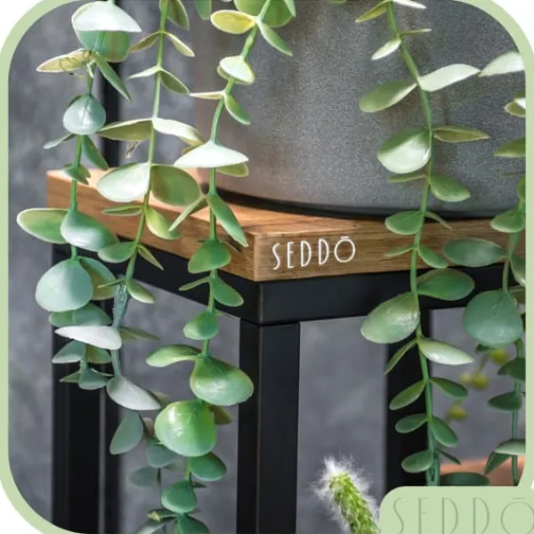 Sale Fritstående blomsterstativ til blomster og planter, 4 niveauer, metal, rustik, 76 cm Plantestativer
