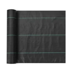 Haveduge^5FTx250FT Premium Ukrudtsbarriere, 5OZ Geotekstil til indkørsler, høj permeabilitet, effektiv ukrudtsbekæmpelse.