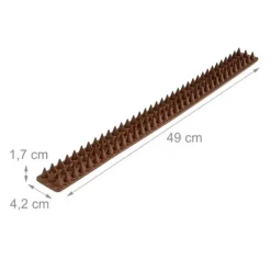 New Fugleafvisende pigge, 4,2x196 cm, Brun Insektmiddel & Dyreafvisende Middel