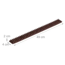 Outlet Fugleafvisende pigge, 2x49x4 cm, Brun Insektmiddel & Dyreafvisende Middel