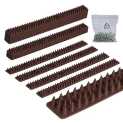 Fugleafvisende pigge, 2x49x4 cm, Brun Insektmiddel & Dyreafvisende Middel