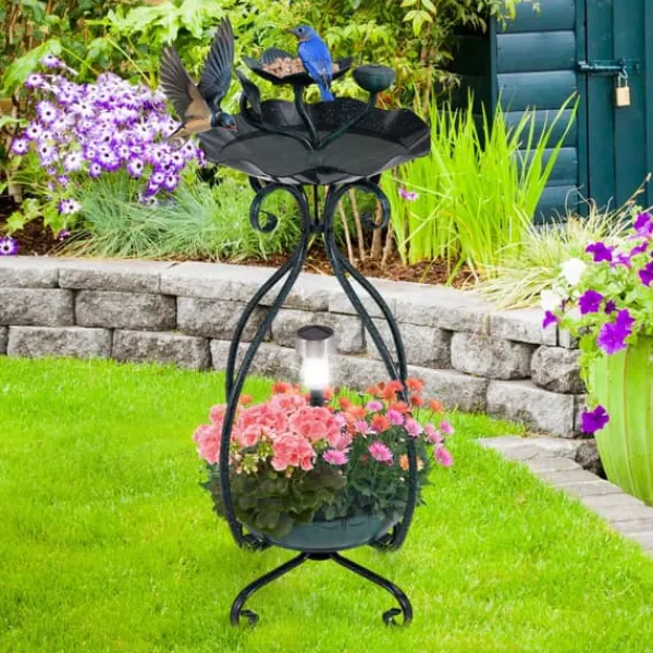 Discount Fuglebad, 12x12x31 cm, Bronze Til Fugle & Småvildt
