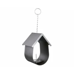 Fuglefoderautomat Sølvfarvet 14 × 19 × 12 CM Til Fugle & Småvildt