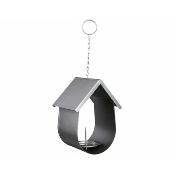 Fuglefoderautomat Sølvfarvet 14 × 19 × 12 CM Til Fugle & Småvildt