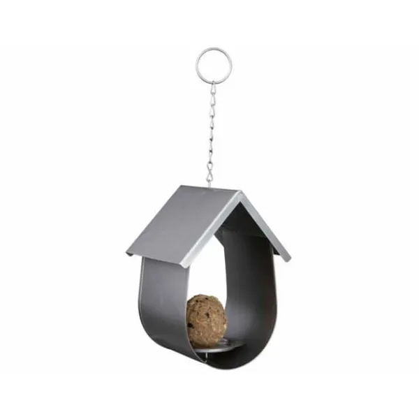 Fuglefoderautomat Sølvfarvet 14 × 19 × 12 CM Til Fugle & Småvildt