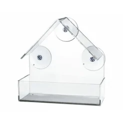 Fuglefoderautomat Gennemsigtig 225 ml 15 × 15 × 6 CM Til Fugle & Småvildt