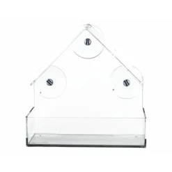 Fuglefoderautomat Gennemsigtig 225 ml 15 × 15 × 6 CM Til Fugle & Småvildt