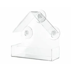 Fuglefoderautomat Gennemsigtig 225 ml 15 × 15 × 6 CM Til Fugle & Småvildt