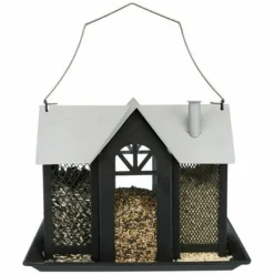 Clearance Fuglefoderautomat Sort 2 L 26 x 19 x 19 cm Til Fugle & Småvildt
