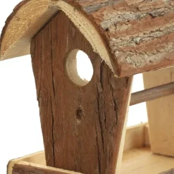 New Fuglefoderbræt, Træ, 18x13.5x19.5 cm, Natur Til Fugle & Småvildt