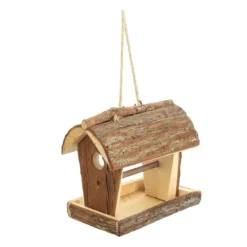 New Fuglefoderbræt, Træ, 18x13.5x19.5 cm, Natur Til Fugle & Småvildt
