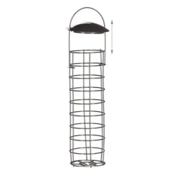 Til Fugle & Småvildt^Fuglefoderbræt, 31x8,5 cm, Grå