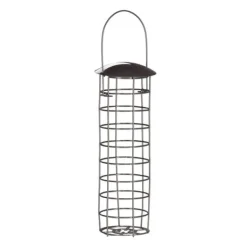 Til Fugle & Småvildt^Fuglefoderbræt, 31x8,5 cm, Grå