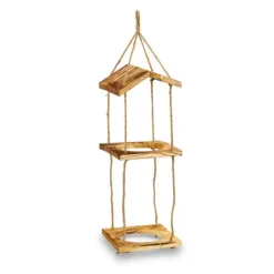 Til Fugle & Småvildt^Fuglefoderbræt, 73x20x20 cm, Brun