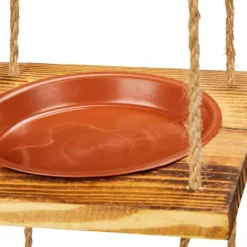 Til Fugle & Småvildt^Fuglefoderbræt, 73x20x20 cm, Brun
