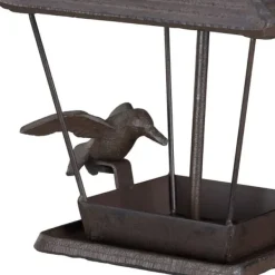 Til Fugle & Småvildt^Fuglefoderbræt, 115x15x16 cm, Brun, Støbejern