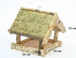 Til Fugle & Småvildt^Fuglefoderhus i træ – fuglehus K110