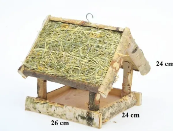 Til Fugle & Småvildt^Fuglefoderhus i træ – fuglehus K110