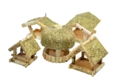 Til Fugle & Småvildt^Fuglefoderhus i træ – fuglehus K110