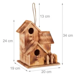Discount Fuglehus Sæt, 34x20x19 cm, Natur Til Fugle & Småvildt