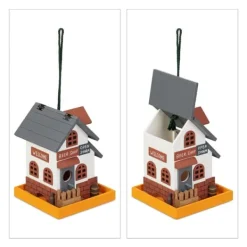 Til Fugle & Småvildt^Fuglehus, 23x18x18 cm, Flerfarvet, Træ