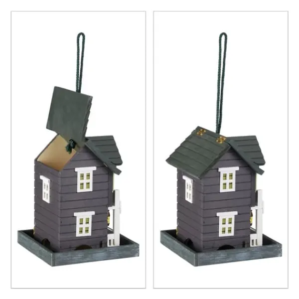 Til Fugle & Småvildt^Fuglehus, 18x18x23,5 cm, Flerfarvet, Træ