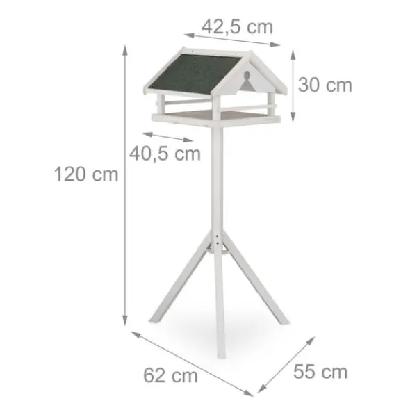 Til Fugle & Småvildt^Fuglehus, 120x62x55 cm, Hvid