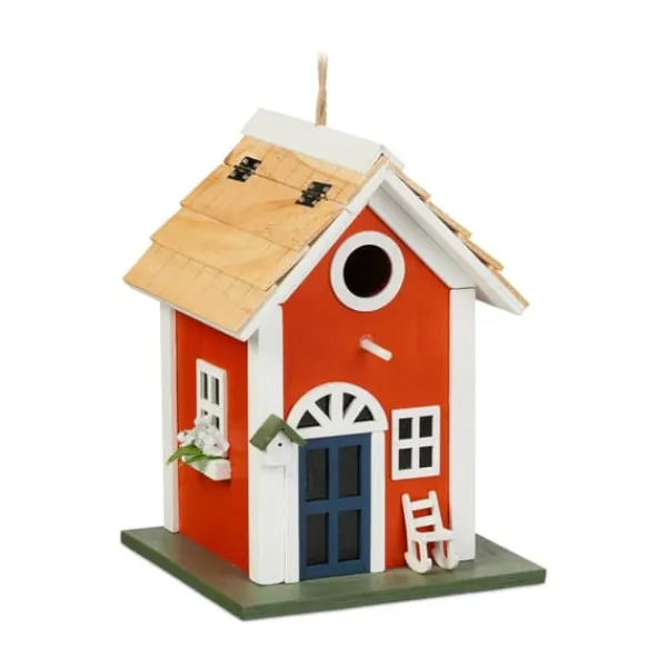 New Fuglehus, 25x18,5x18,5 cm, Rød Til Fugle & Småvildt